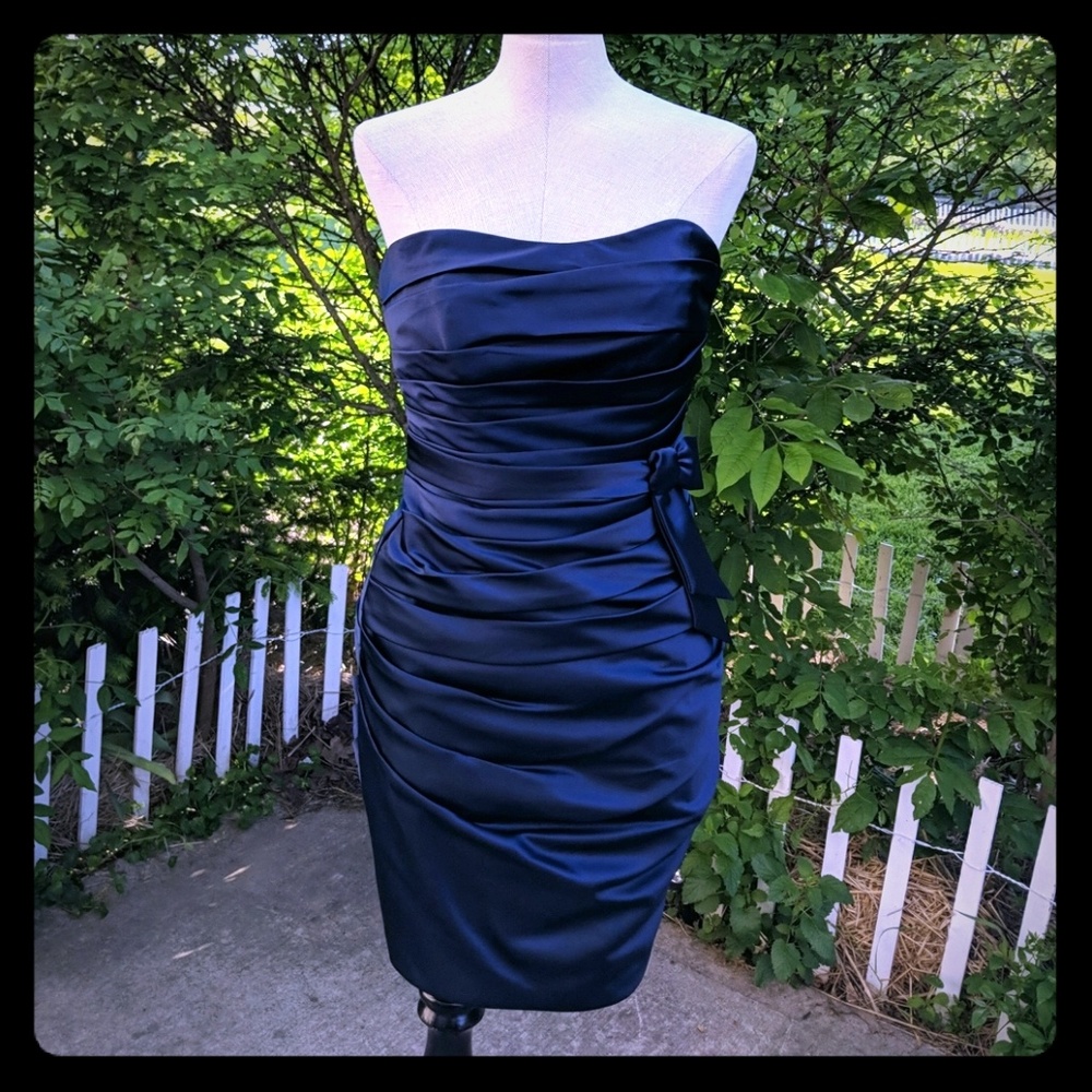 A. Angelo formal pleated bridesmaids prom dress 6